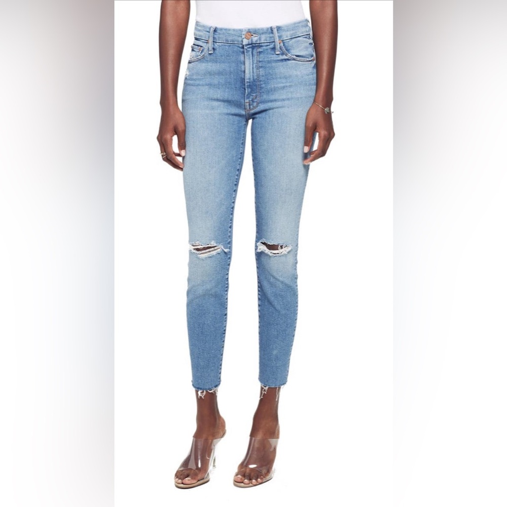 Mother - looker ripped high waist fray Ankle skinny jean- never used